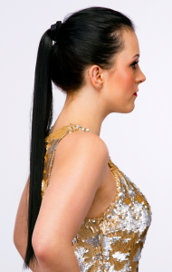 tie-in straight ponytail