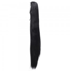 Claw Clip on Straight Ponytail 56cm long